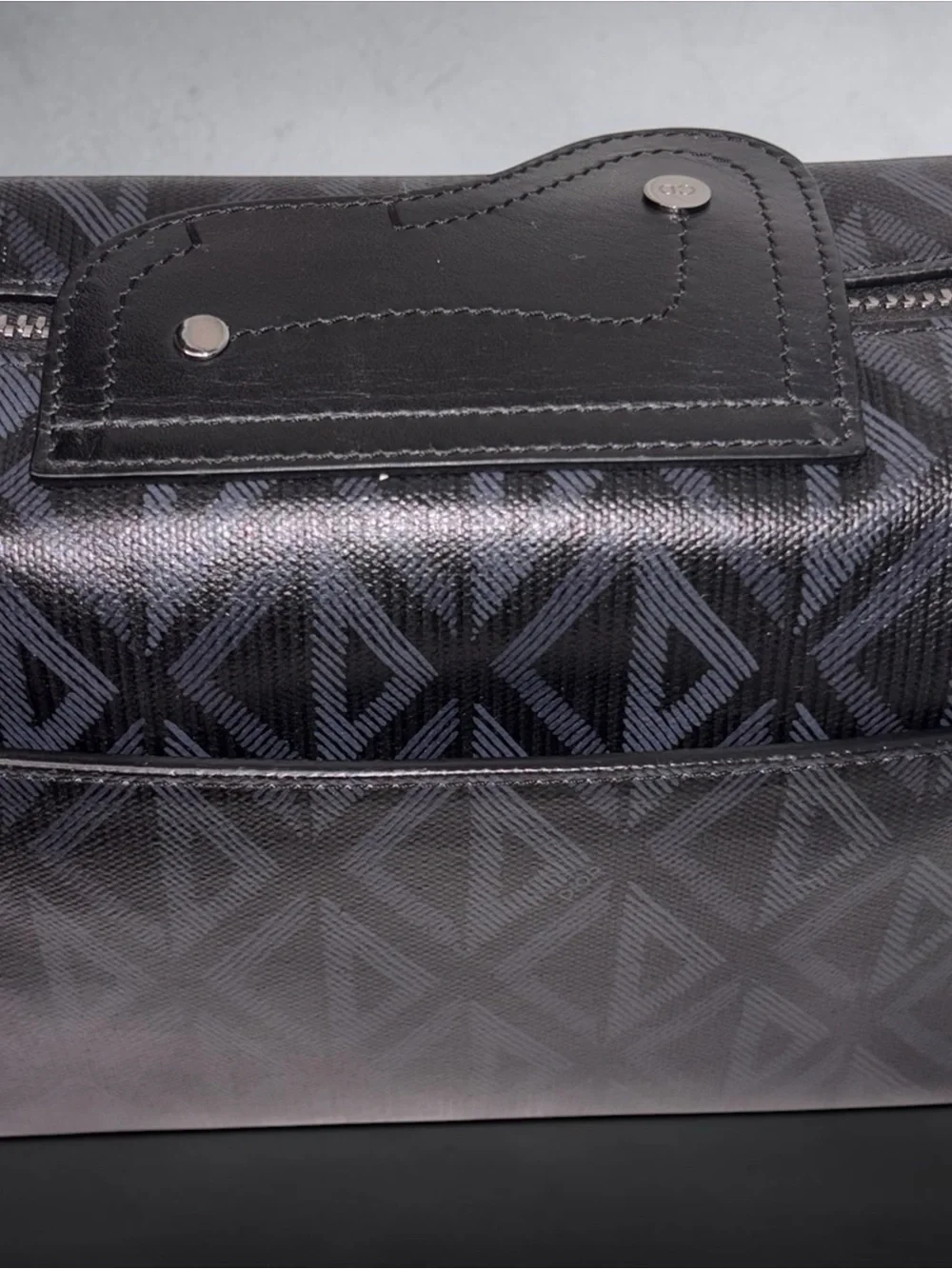 Christian Dior Hit the Road Zip Messenger Black CD Diamond Crossbody for Men